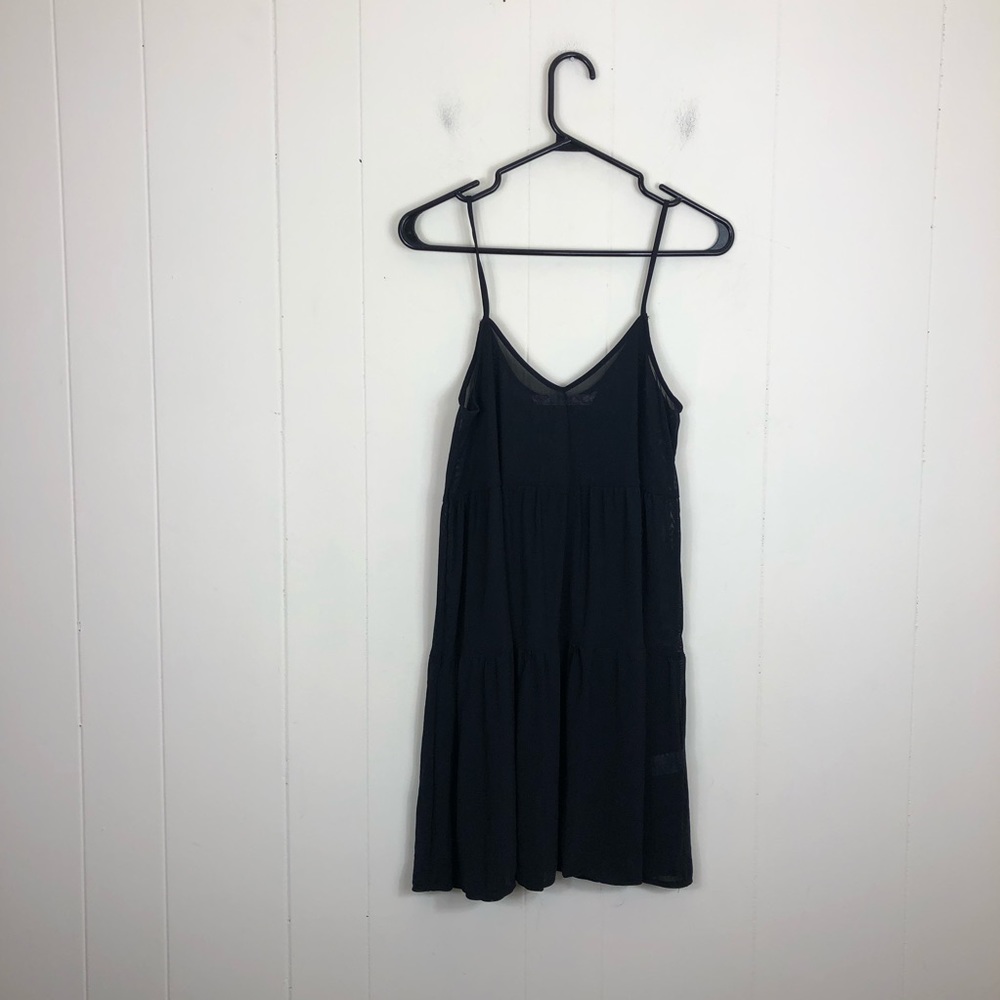 Twik Sheer Black Babydoll Chemise Sz S